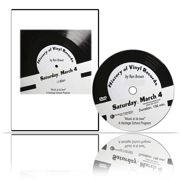 'History of Vinyl' DVD cover and disc